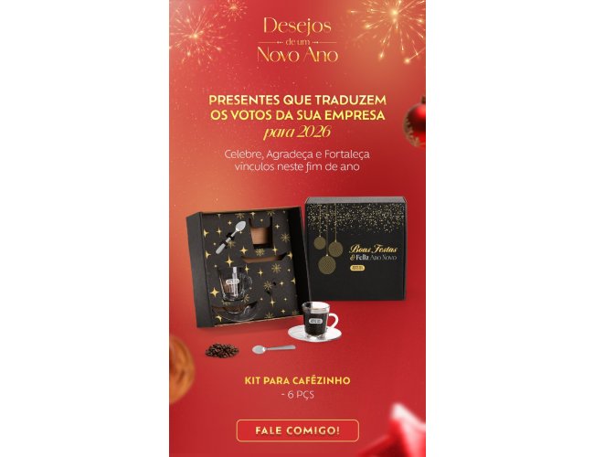 Kit para cafézinho - 6 peças