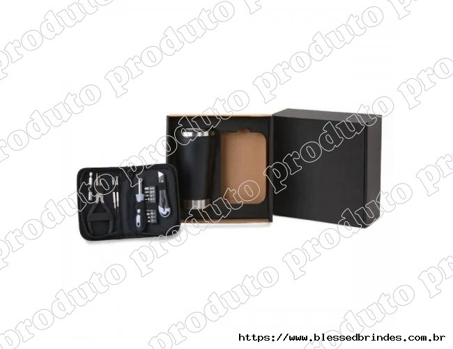 Kit Copo T�rmico E Conjunto De Ferramentas - 17 P�s