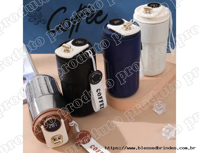 Copo T�rmico de Caf� com Display de Temperatura 460ml